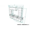 Стенка для гостиной Мебелеф-11