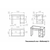 Стол письменный Мебелеф-5
