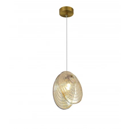 2814-DW-1 BRASS CANOPY+CHAMPINE GLASS (1) Люстра NW 