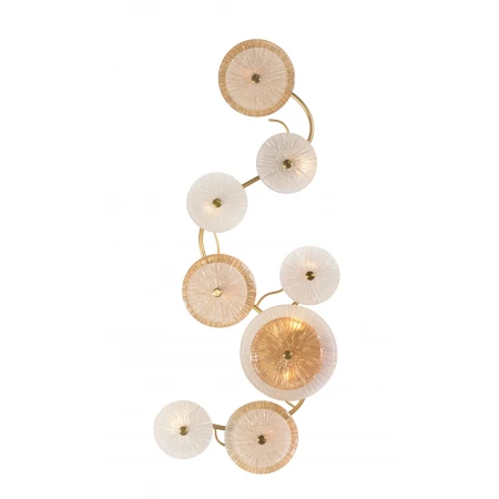 W2895A/9 SPRAY PAINT BRASS+CLEAR+AMBER (1) Настенный светильник  NW 