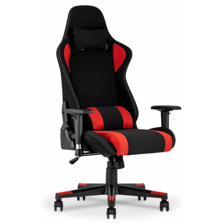 Игровое кресло Topchairs Maybach, красный, черный, экокожа