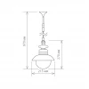 Уличный подвесной светильник Talli H брауни IP44 Elektrostandard GL 3002H брауни