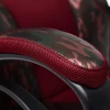 Кресло офисное Racer GT Military, бордо TW13, текстиль, экокожа
