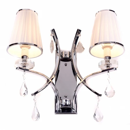 Бра LUMINA DECO LDW 66247-2 WT+CHR Glamour