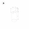 Трековый светодиодный светильник Arlight Mag-Spot-25-R65-5W Warm3000 033676