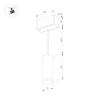 Трековый светодиодный светильник Arlight Mag-Spot-Hang-25-R30-5W Day4000 034245