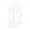 Уличный настенный светодиодный светильник Elektrostandard Frame 1527 Techno Led серый 4690389172342