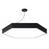 Подвесной светодиодный cветильник Geometria ЭРА Hexagon SPO-122-B-40K-066 66Вт 4000К черный Б0050553