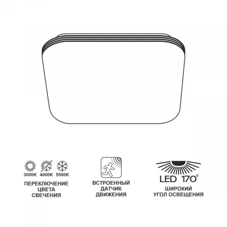 Потолочный светодиодный светильник Citilux Симпла CL714K24SV