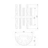 Настенный светильник Bogates Hollis 367/2 никель