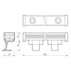 Прожектор светодиодный Arlight 9W 3000K AR-Line-500S-9W-220V Warm 037366