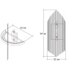 Настенный светильник Garda Decor 62GDW-901-550