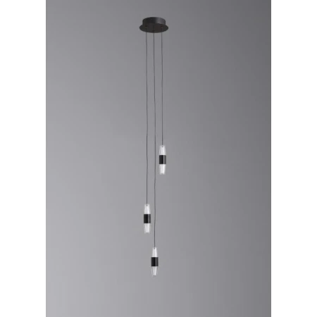 Люстра подвесная Alfa Light F3024-49 BLACK
