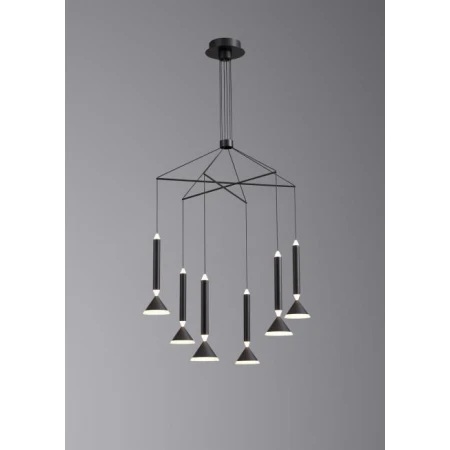 Люстра подвесная Alfa Light F3024-43 BLACK