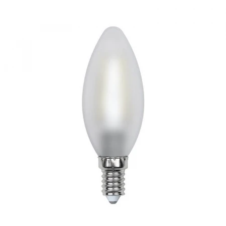 Лампа светодиодная филаментная Uniel E14 6W 3000K матовая LED-C35-6W/WW/E14/FR PLS02WH UL-00000305
