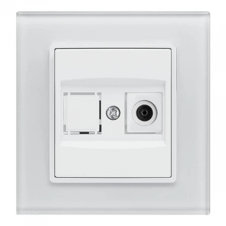 ТВ-розетка Vesta-Electric Exclusive White белый FRZ00040006BEL
