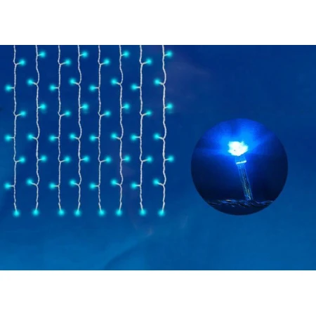 Светодиодная гирлянда Uniel занавес 220V синий ULD-C2030-240/DTA BLUE IP20 07942