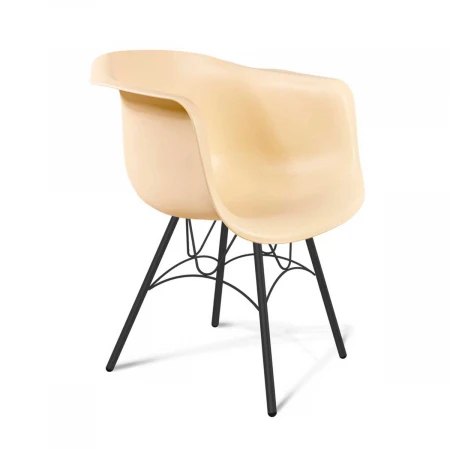 Стул Sheffilton SHT-ST31/S100 бежевый/черный муар 8425630502