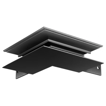 Коннектор внешний угловой Hesby Lighting ElDeko для накладного шинопровода, чёрный HSBL_0055