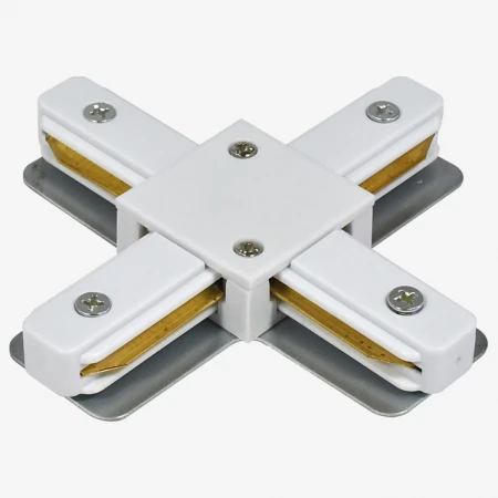 Коннектор X-образный Hesby Lighting Skylite для накладного шинопровода 220В, белый HSBL_0032