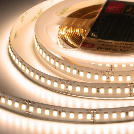 Лента светодиодная ELFLED PRO140, 176/м (2835), 24В, 16Вт/м, 5м, белый теплый 2800-3300К ELFLED-24176-PRO140ww Лента светодиодная ELFLED PRO140, 176/м (2835), 24В, 16Вт/м, 5м, белый теплый 2800-3300К ELFLED-24176-PRO140ww