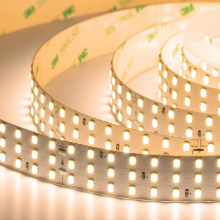 Лента светодиодная ELFLED PRO140, 336/м (2835), 24В, 30Вт/м, 3м, 3ряда, белый теплый 2800-3300К ELFLED-24336-PRO140/3-ww Лента светодиодная ELFLED PRO140, 336/м (2835), 24В, 30Вт/м, 3м, 3ряда, белый теплый 2800-3300К ELFLED-24336-PRO140/3-ww