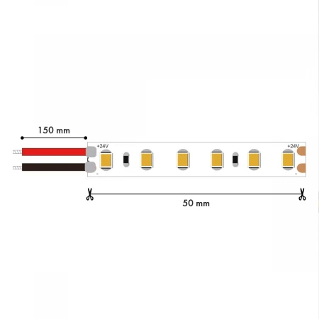 Лента светодиодная 5M SMD2835 14.4W/m 4000K IP65 Favourite 2001-41465
