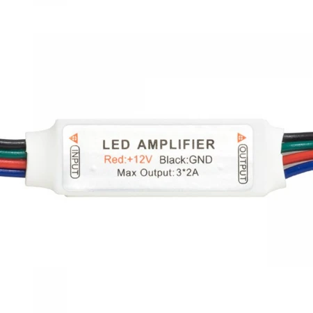 Мини-усилитель RGB ELF, 12/24В, 2А/канал ELF-miniAmplifier Мини-усилитель RGB ELF, 12/24В, 2А/канал ELF-miniAmplifier