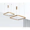 Подвесной светодиодный светильник Italline IT013-6024 gold 3000K