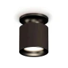 Комплект накладного светильника Ambrella light Techno Spot XS7402061 SBK/PBK черный песок/черный полированный (N7926, C7402, N7011)