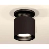 Комплект накладного светильника Ambrella light Techno Spot XS7402061 SBK/PBK черный песок/черный полированный (N7926, C7402, N7011)