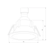 Встраиваемый светильник Elektrostandard 25059/01 a069721