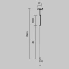 Трековый подвесной светильник Maytoni Technical Skim TR191-1-3W2.7K-M-BBS