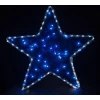 Световая фигура 230v4м led  белый+синий, 24 led/1м, 4.8w, 20ma, ip 44, шнур 1,5м х 1мм, lt015