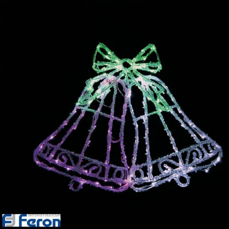 Световая фигура "ледяной перезвон" 230v 126led, 10.8w, 20ma, с контроллером, ip20, lt012