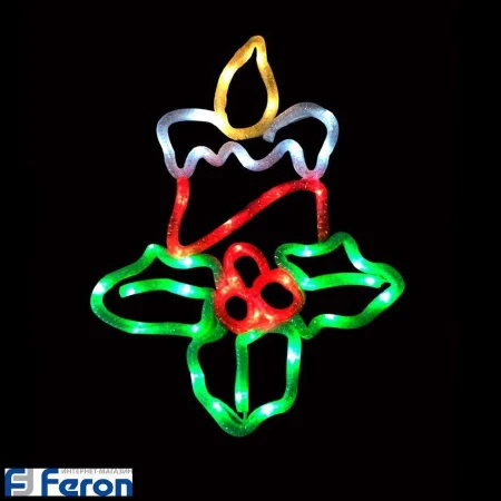 Светодиодная фигура "свеча на ветке", lt054