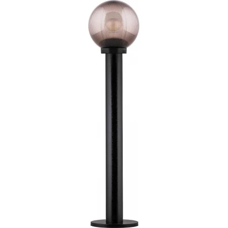 Светильник садово-парковый Feron НТУ 02-60-205 шар с опорой ПМАА E27 230V, призма-дымчатый