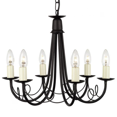 Люстра Elstead Lighting MN6 BLACK MINSTER