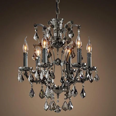 Люстра BLS 30477 19th c. Rococo iron and Smoke crystal