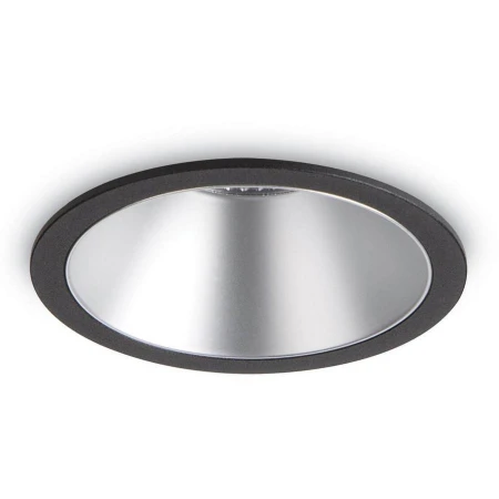 Точечный светильник Ideal Lux GAME ROUND BLACK SILVER