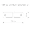 Коннектор прямой Nowodvorski Profile 9453