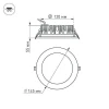 Встраиваемый светодиодный светильник Arlight LTD-145WH-Frost-16W Day White 110deg 021494